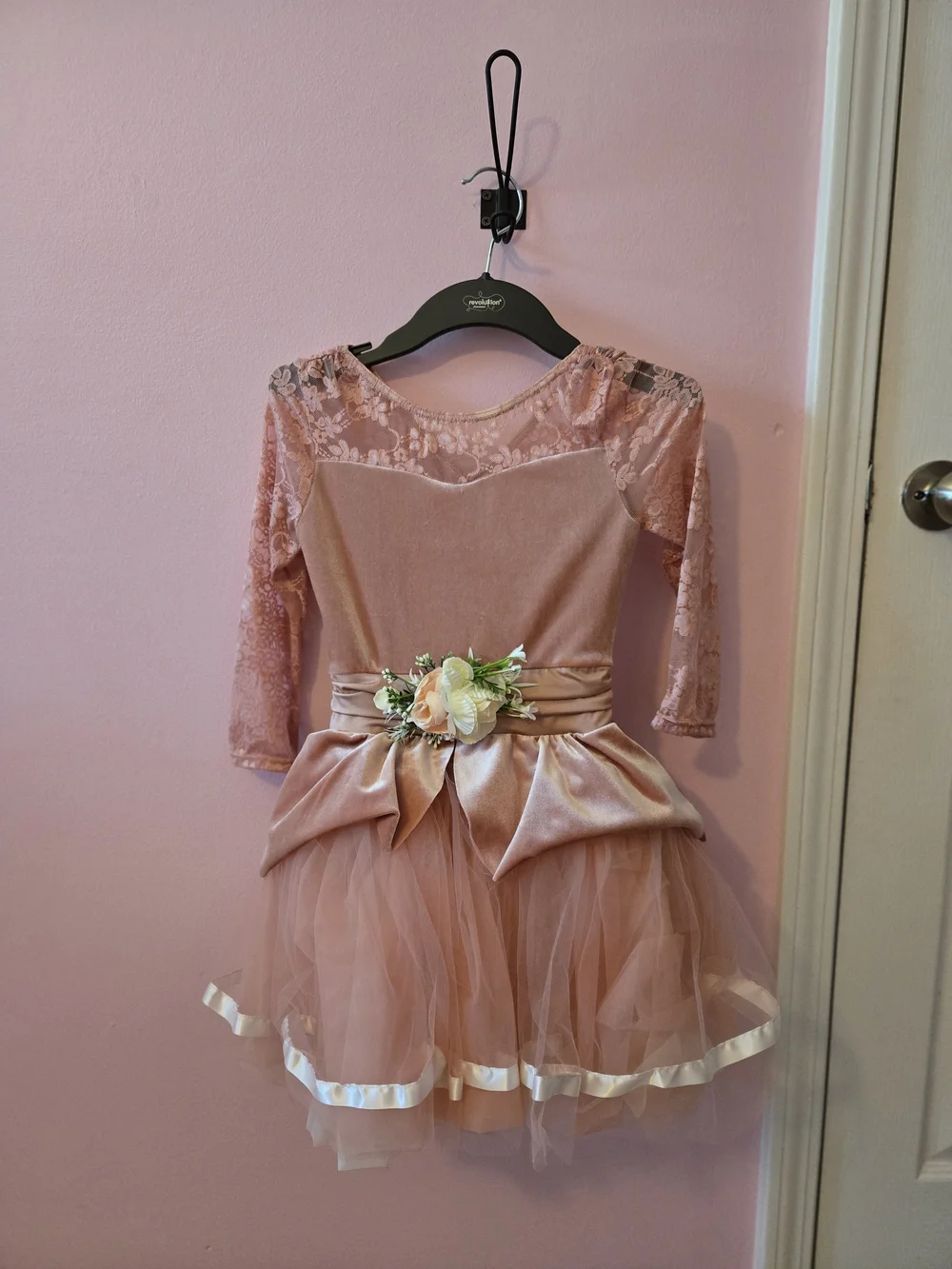 Weissman Dusty Rose Lace & Tulle Ballet Costume Dress